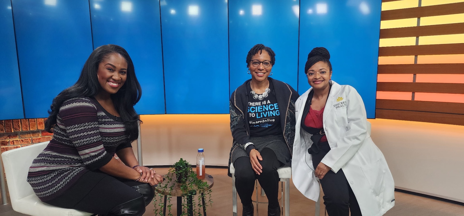 Expo organizers featured on a local TV segment
